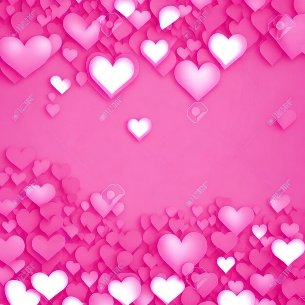 Heller romantischer rosa Hintergrund mit Herzen