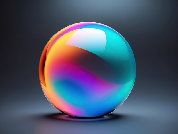 helles 3D-Bubble-Foto