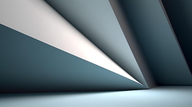 Helles minimalistisches geometrisches Hintergrundbild in Grau- und Hellblautönen Ai Generative