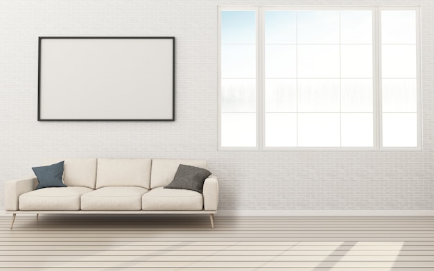 Helles und minimalistisches Wohnzimmer