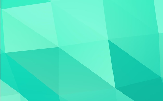 Hellgrüner abstrakter polygonaler Hintergrund mit geometrischer Textur im Vektor
