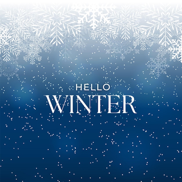 Hello Winter Abstract Fondo para el diseño de tarjetas, pancartas y carteles 14