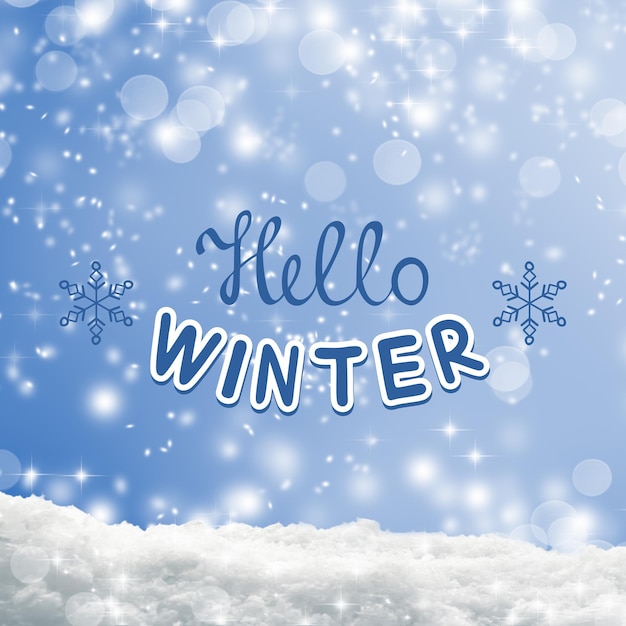 Hello Winter Abstract Fundo para design de cartão Banner e cartaz 20