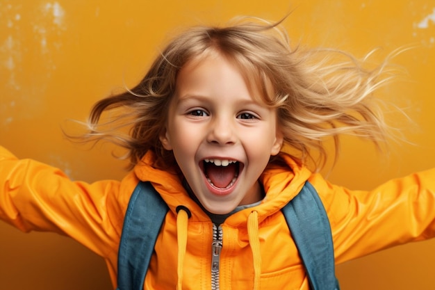 Hembra lindo feliz verano divertido felicidad belleza niño diversión poco joven cara retrato alegre persona niña expresión infancia niños positivo caucásico sonrisa bonita