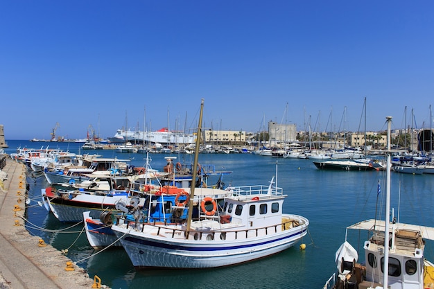 Heraklion Hafen und venezianischer Hafen auf der Insel Kreta