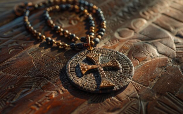 Foto herança ancestral ankh pendente