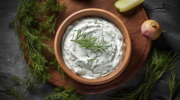 Herb Curd von oben nach unten