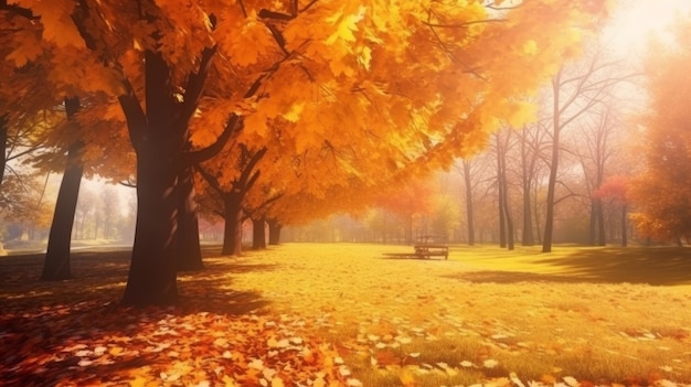 Herbst im Park Hintergrundbilder