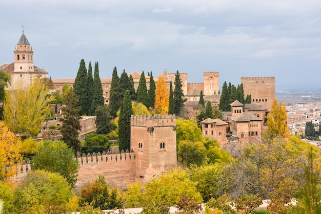 Herbst in Granada Alhambra