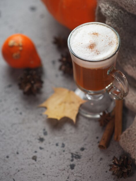 Herbst Kürbis Latte