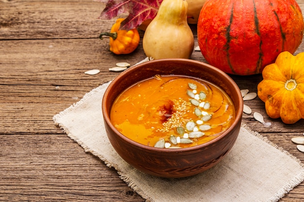 Herbst Kürbiscremesuppe