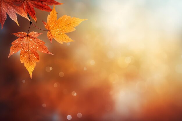 Foto herbst-symphonie erforscht die lebendige palette der natur auf einer abstrakten, verschwommenen leinwand