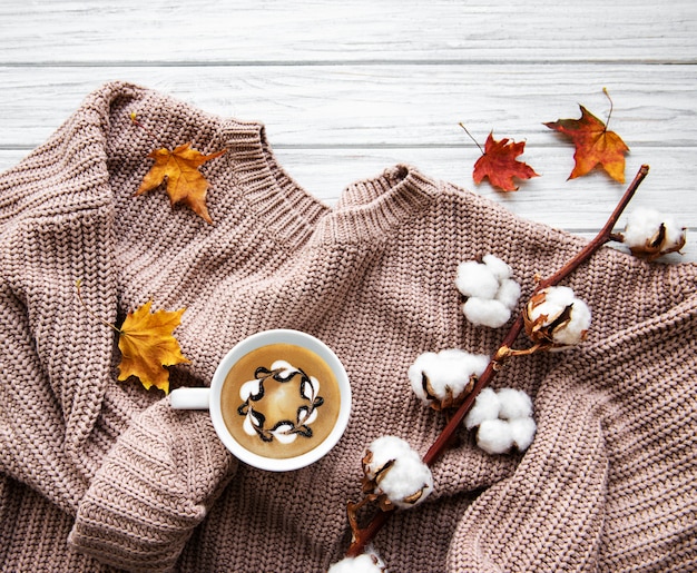 Herbst zu Hause gemütliche Komposition