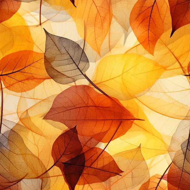 Herbstblätter Hintergrund nahtloses Muster