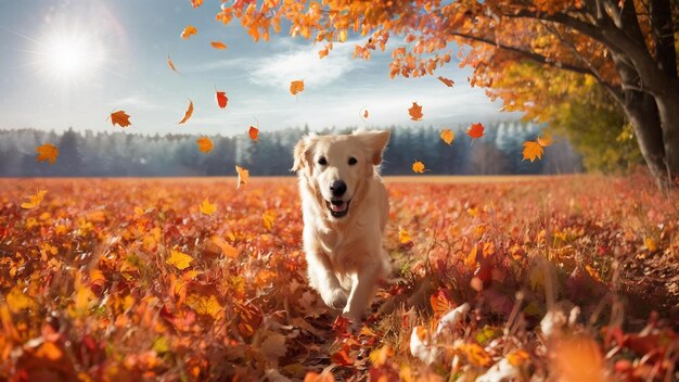 Herbstblätter im Hintergrund