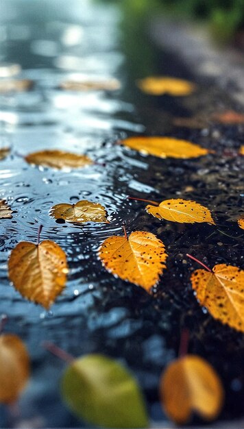 Foto herbstblätter im hintergrund