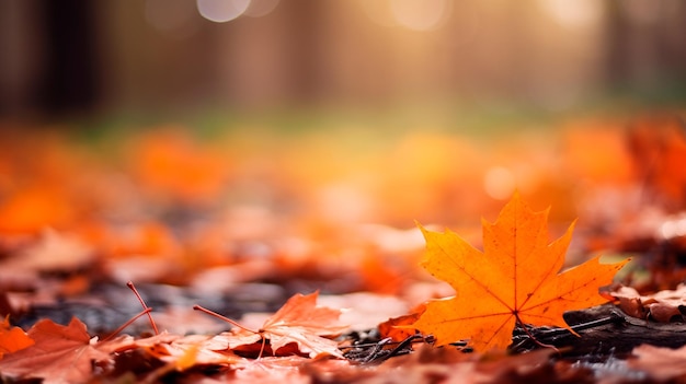 Herbstblätter im Wald