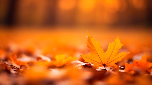 Herbstblätter im Wald