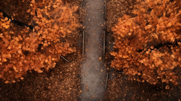 Herbstblätter im Waldhintergrund