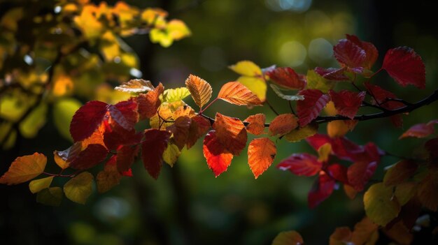 Herbstblätter in den Farben Orange und Gelb