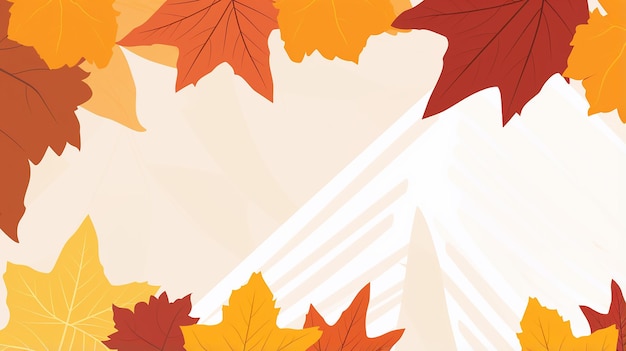Herbstblätter liegen auf dem Boden.