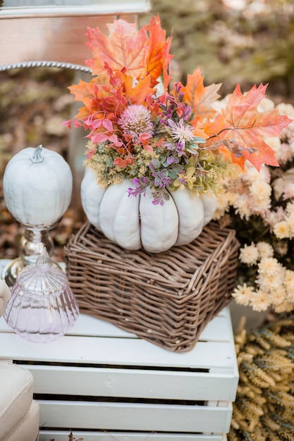 Herbstdekor im Wald