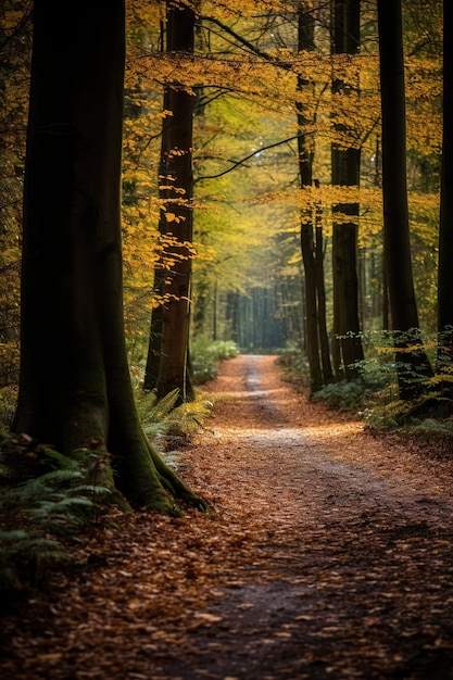 Herbstfarben in einem Buchenwald