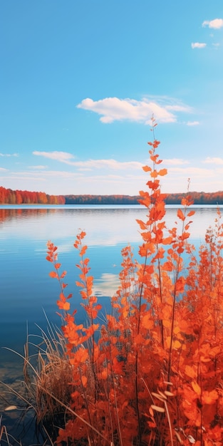 Herbstfarben unberührter Naturalismus in 8K-Auflösung