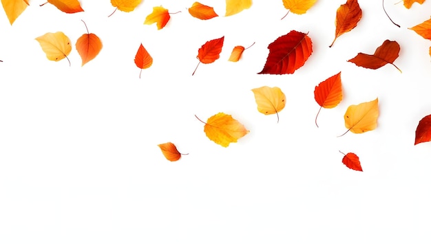 Herbstfarbenes Herbstblatt isoliert auf weißem Hintergrund, Overlay-Textur