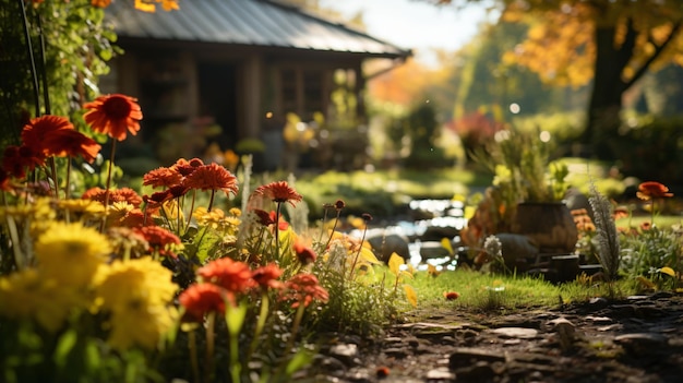 Herbsthintergrund realistisches Foto 4K HD