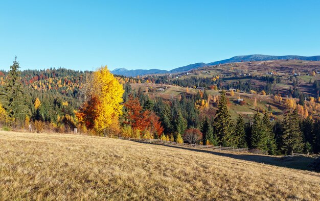 Herbstkarpatendorf Ukraine