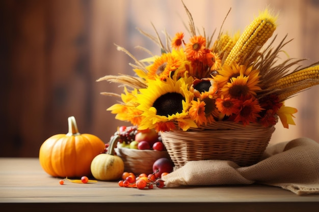 Herbstkomposition mit Kopienraum