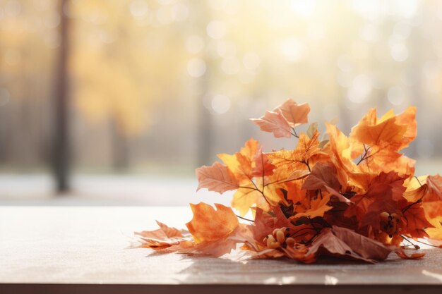 Herbstkomposition mit Kopienraum