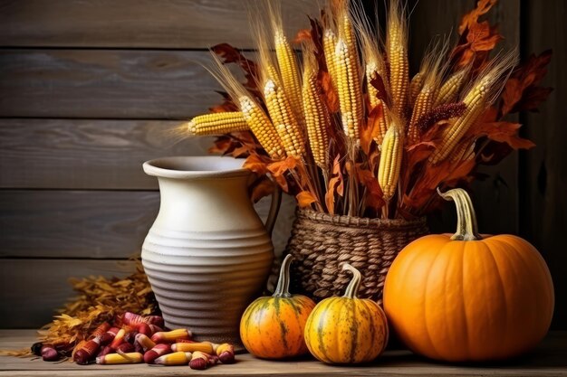 Herbstkomposition mit Kopienraum