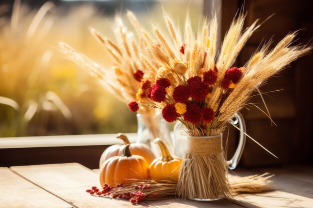 Herbstkomposition mit Kopienraum