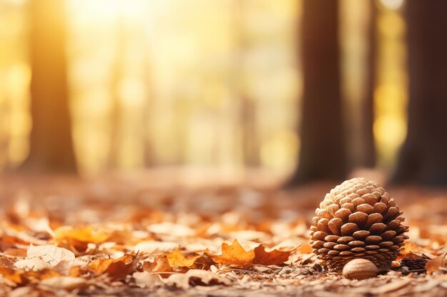 Herbstkomposition mit Kopienraum