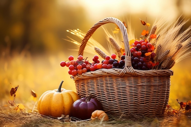 Herbstkomposition mit Kopienraum