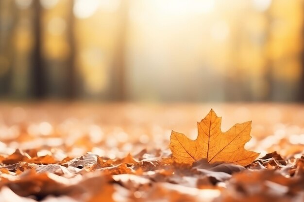 Foto herbstkomposition mit kopierraum