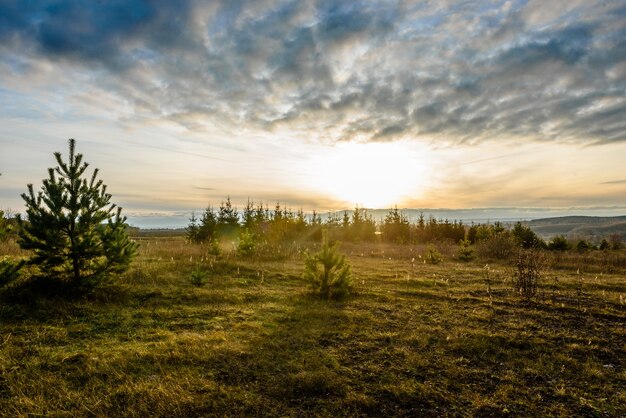 Herbstlandschaft auf dem Land