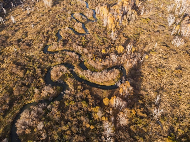 Herbstlandschaft mit Fluss