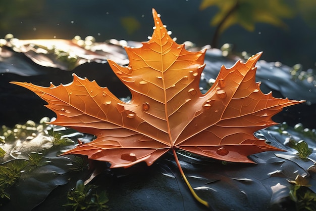 Herbstlaub, Herbstflora