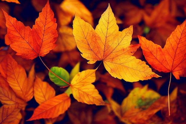 Herbstlaub Wallpaper Hintergrund