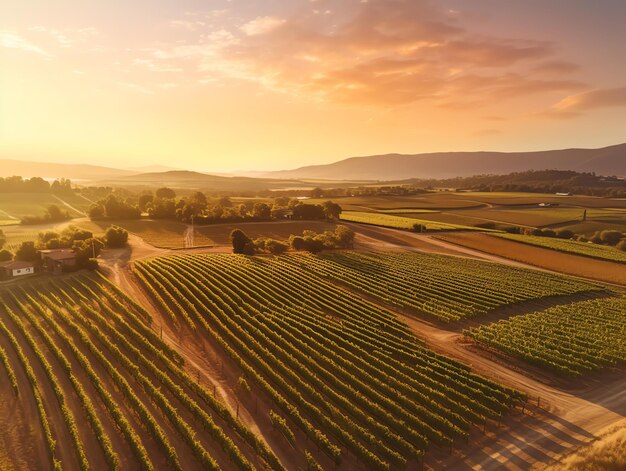 Herbstliche Landschaft mit Weinbergen