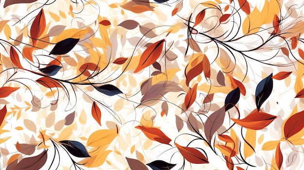 Herbstlicher abstrakter Hintergrund mit organischen Linien und Texturen