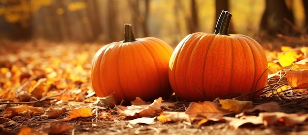 Herbstlicher natürlicher Hintergrund mit Kürbissen