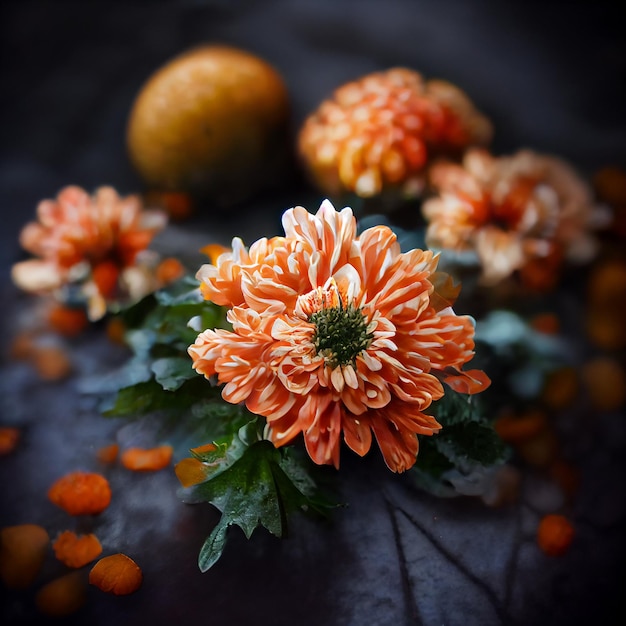 Herbstliches Blumenarrangement