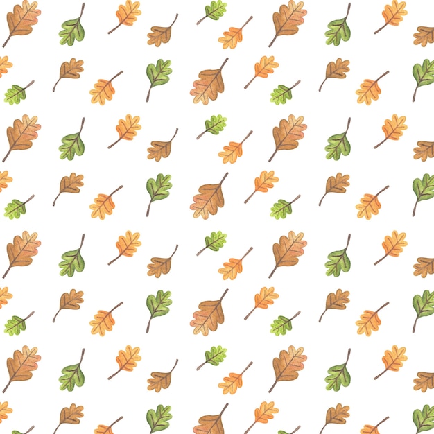 Herbstmuster Illustration mit Blättern des Herbstbaums