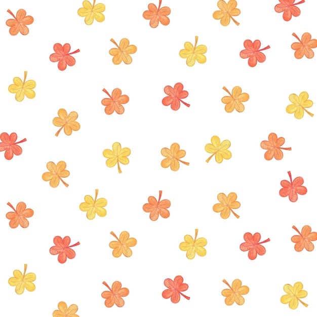 Herbstmuster Illustration mit Blättern