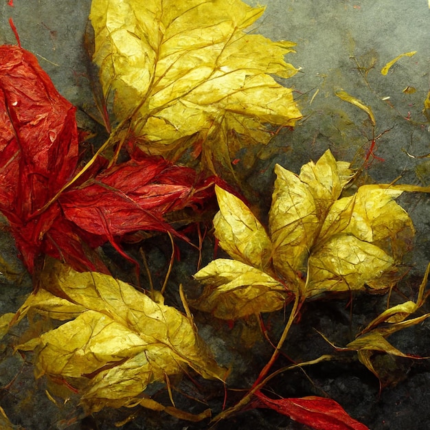 Herbstmuster mit bunten roten und gelben Blättern für Ihre Kreativität