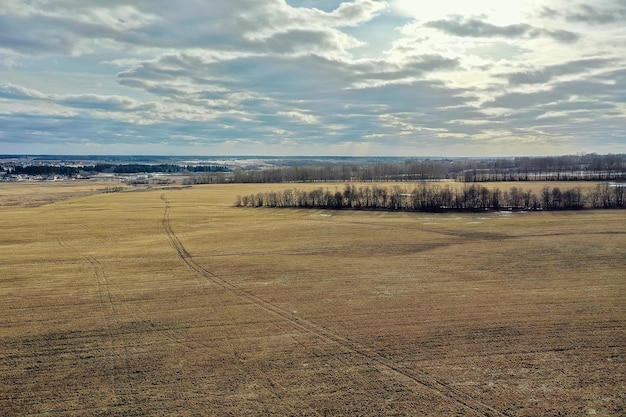 Herbstpanoramadrohne, Landschaft im Herbst Natur Draufsicht